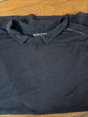Men’s Municipal Black Polo Shirt size 3XL